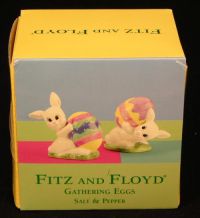 Fitz & Floyd GATHERING EGGS SALT & PEPPER Shakers